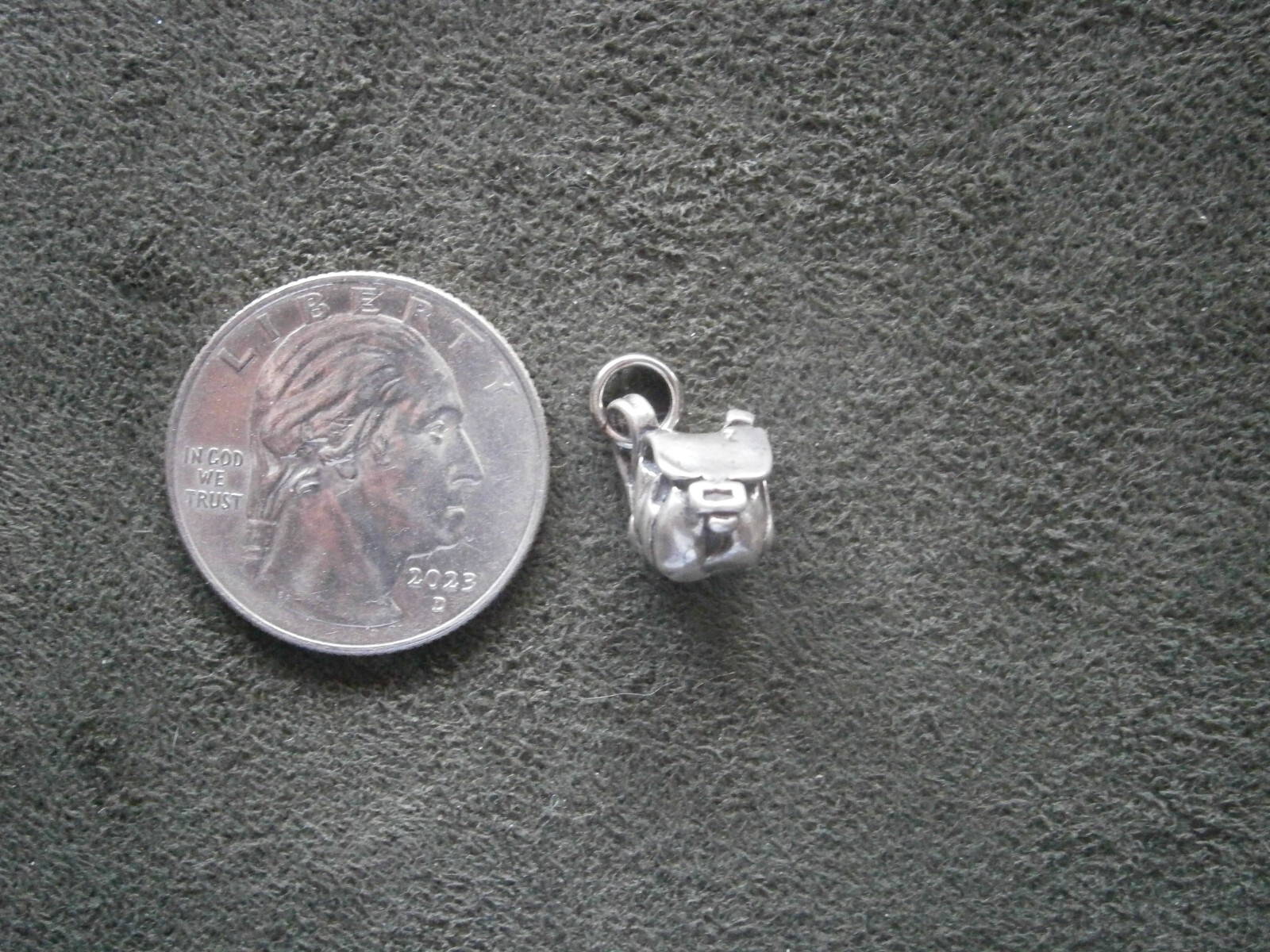 Backpack Rucksack Vintage Solid Sterling Silver B… - image 8