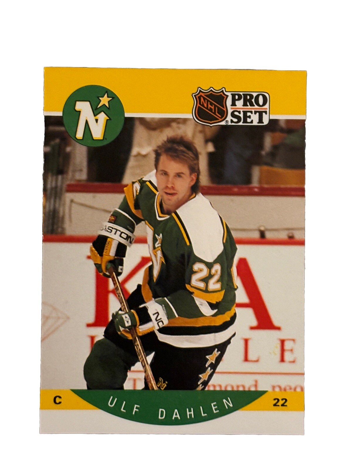 Brand New: Vintage 1990 PRO SET Ulf Dahlen Minnesota North Stars Trading Card