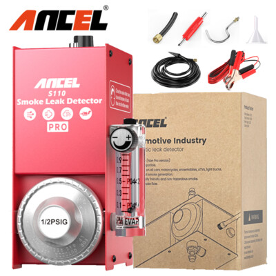 ANCEL S110 Pro Automotive Car EVAP Smoke Machine Leak Detector Built-in Air Pump