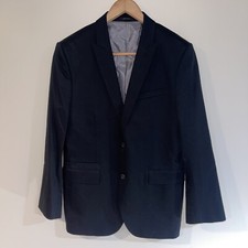 Express Photographer Fitted Men's 42 Regular Black Dress Sport Coat Jacket