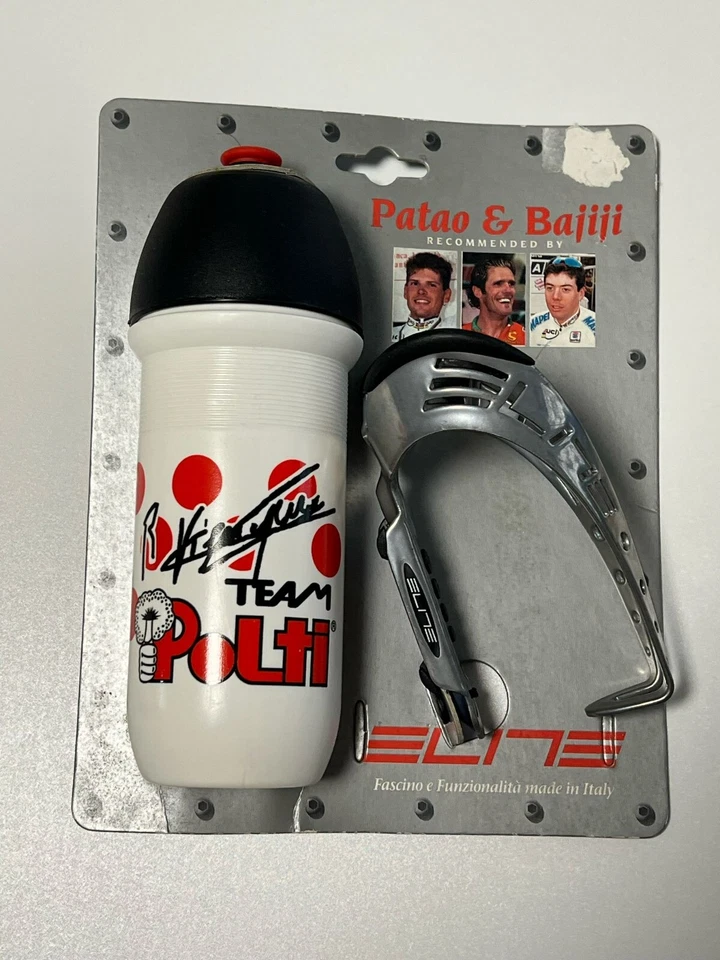 BOTELLA DE AGUA Y JAULA DE CICLISMO NUEVA MARCA: ELITE PRO TEAMS - PRODUCTO VINTAGE Foto 3 de 4