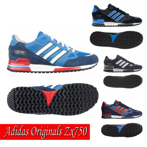 ADIDAS ORIGINALS ZX 750 NEW MEN'S RUNNING TRAINERS LACE UP SHOES UK Size  6-12