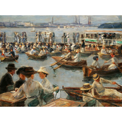 Max Liebermann On The Alster In Hamburg Ungerahmter extragroßer Druck