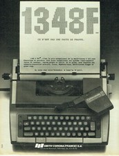 Publicité Advertising 079  1981  Smith-Corona  la machine à écrire Coronamatic