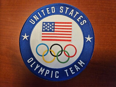 U.S.A Olympic Huge 8'' Iron On High Quality Embroidered Patch FREE Shipping!!