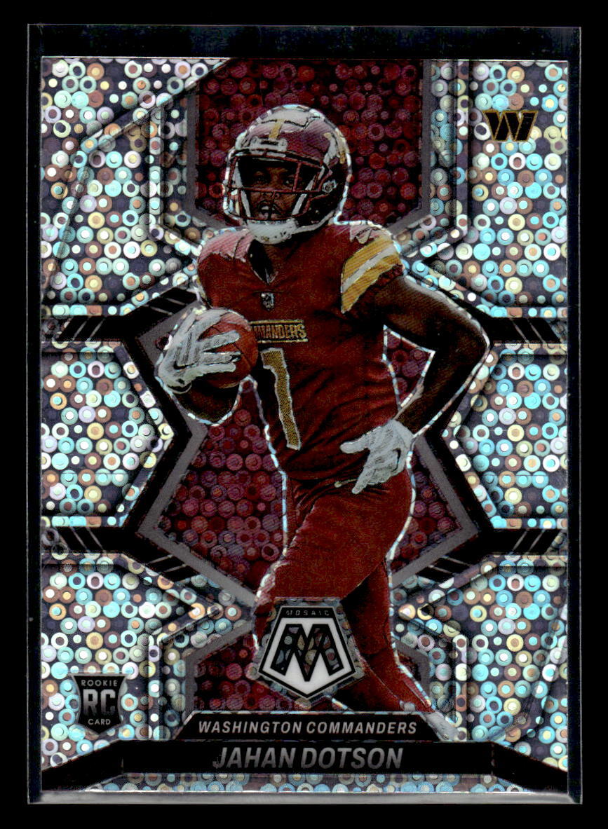 2022 Panini Mosaic #314 Jahan Dotson Rookie Mosaic No Huddle Silver