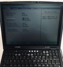 Compaq EVO N150 Powers On, NO HDD