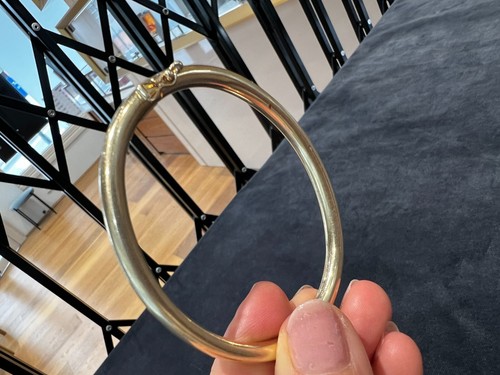 14ct Yellow Gold 62mm Bangle - Picture 8 of 13