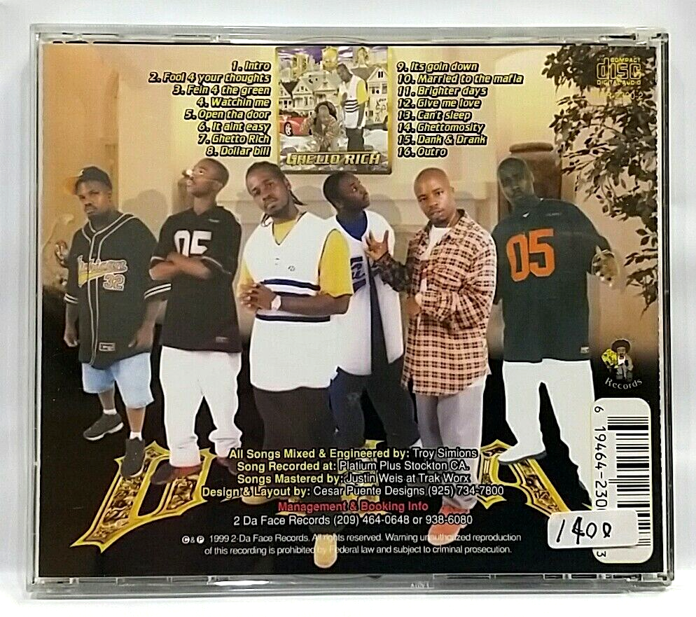 CD) D.O.A. – Ghetto Rich, US OG Press, 2DFR-2300-4, Album, NM/EX