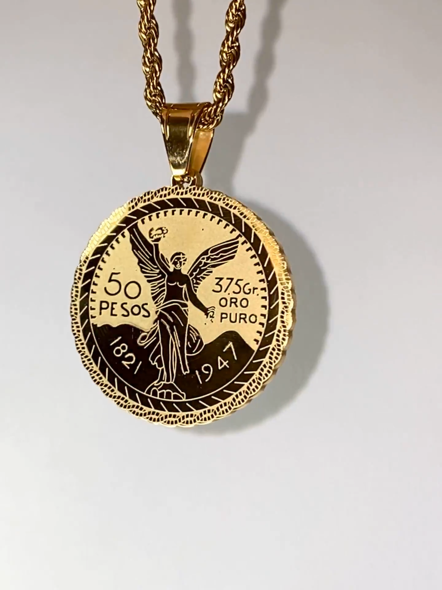 FTCネックレス金 FTC GOLD COIN CHAIN NECKLACE 50cm