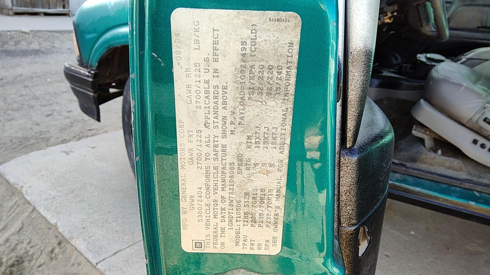 88-95 S10 Blazer Passageiro Direito Conjunto Coletor de Escape Fabricante de Equipamento Original 4.3l 4x4 10054764 - Imagem 4 de 4