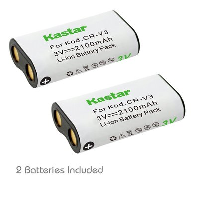 2x Kastar Battery for CR-V3 Olympus C-3030 C-3030Z C-3040 C-3040Z C-4000 C-5050