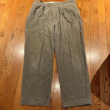 Vintage Polo Ralph Lauren Corduroy Andrew Pant Mens 40x30 Khaki 90s Skater Baggy
