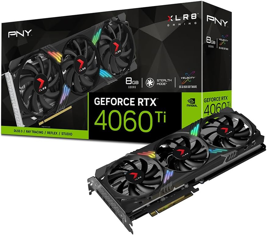 Geforce RTX™ 4060 Ti 8GB XLR8 Gaming Verto RGB Triple Fan Graphics 