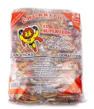 Palitos de maíz mexicanos Churritos Doraditos El Super León 24 piezas