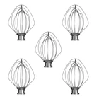 K5AWW Wire Whip Stand Mixer 5 Quart for KitchenAid ,SAW10731415 WP9704329 5-PACK