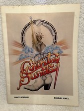 1980 Program Country Sunday Concert Meadowlands Johnny Cash Jennings Wynette