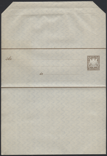 Bayern 1892 Streifband 3 Pf bräunlich sämisch MiNr S 9b ungebraucht Bayern 1892 Streifband 3 Pf bräunlich sämisch MiNr S 9b ungebraucht