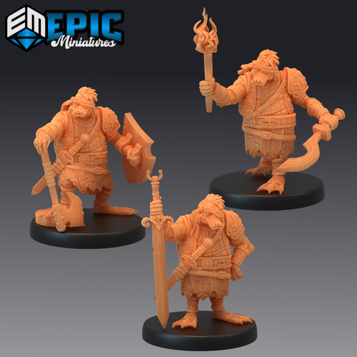 Duck Folk Set | Epic Miniatures | RPG D&D Pathfinder 3D Print | eBay