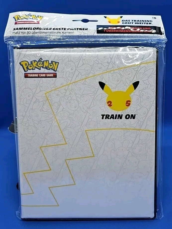 Pokemon - Sammelordner 25 Jahre Xl Pikachu Karte Celebtrations Neu &