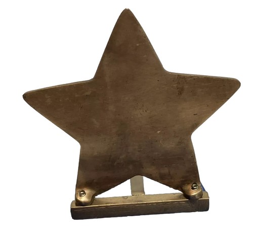 Vintage Christmas Star Brass Mantel Hook Stocking Holder Long Arm 7.5”L - 第 4/7 張圖片