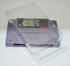 15 Plastic Protective Protectors Cases Display For Super Nintendo SNES Cartridge