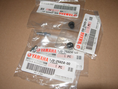 YAMAHA 1J3-25824 306-25825   2x ENTLÜFTUNGSSCHRAUBE MIT STAUBKAPPE BREMSSATTEL 