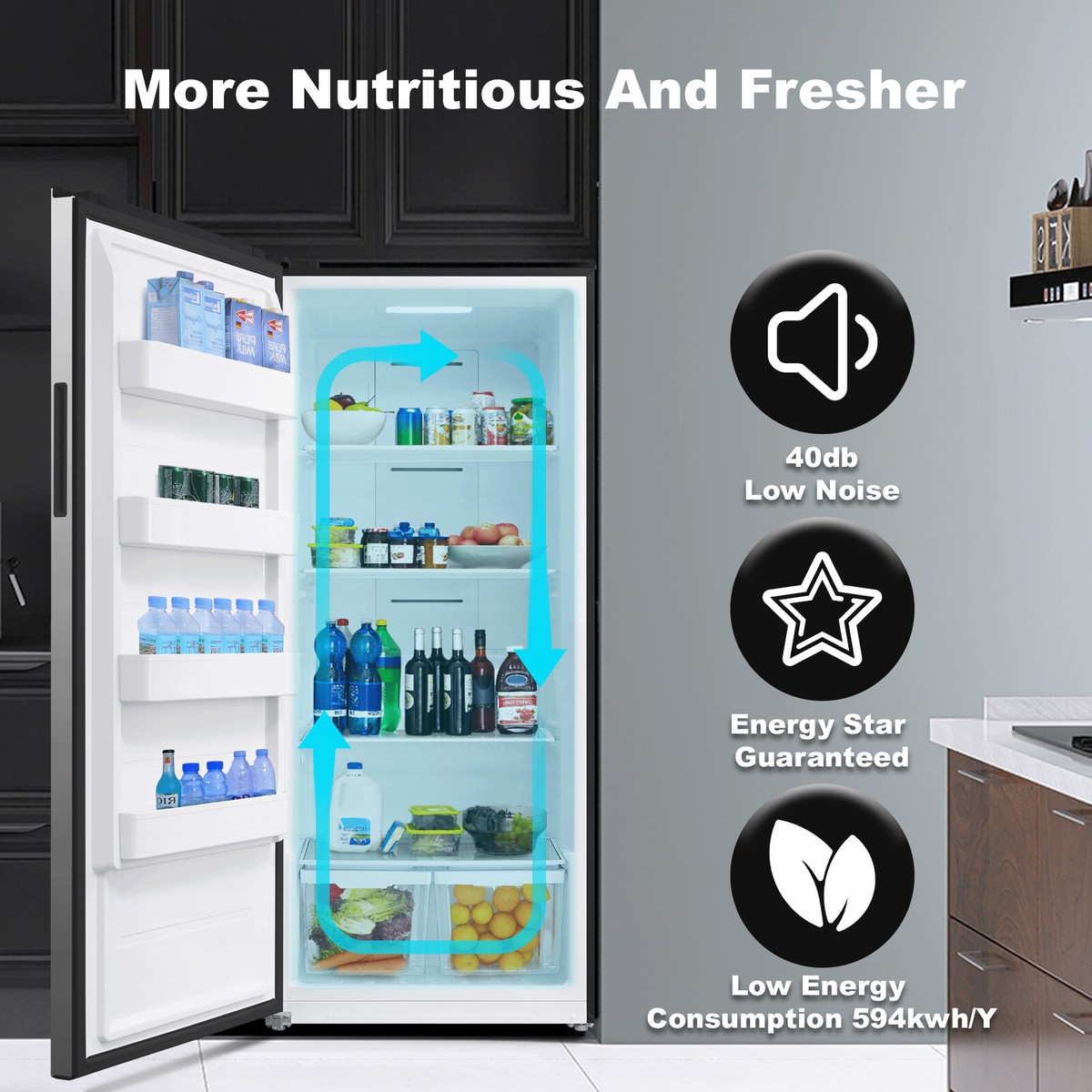 21 Cu.Ft. Left Door Freezer and Right Door Refrigerator Combo No