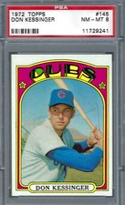 1972 Topps #145 PSA 8 Don Kessinger Cubs 145
