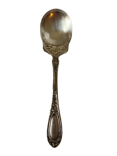 13 Teile 1909 BLÜTE Silber Teller Besteck LÖFFEL Zucker Esslöffel 1835 R. Wallace - Bild 3 von 7
