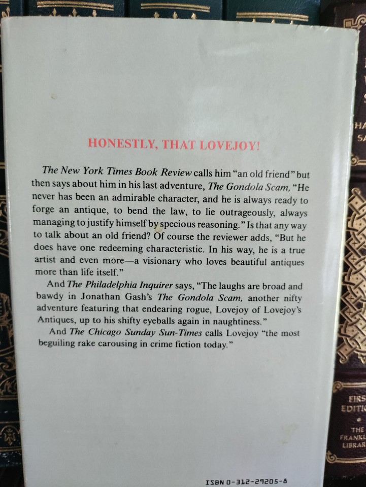 Firefly Gadroon (Lovejoy Suspense)_Jonathan Gash_1984_HCDJ_1st US Edn