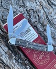 CASE XX ** FPR 2024 BLACK CURLY OAK WOOD BRASS SHIELD MEDIUM STOCKMAN KNIVES — photo 5