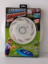 New Sealed White LED Music Flying Disc Wireless Bluetooth Speaker Waterproof