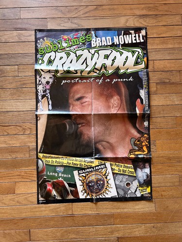 Vintage Sublime Brad Nowell Crazy Fool 2001 Poster FUNKY Richmond Hill NY #3481 - Picture 5 of 8