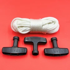 Starter Rope Pull Cord 4.5mm x 10m (30Feet) w Handle for Honda Briggs Kohler
