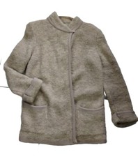 Vintage Charlotte Women's Sz Medium Wool Cuffed Pockets Sweater Coat Wrap