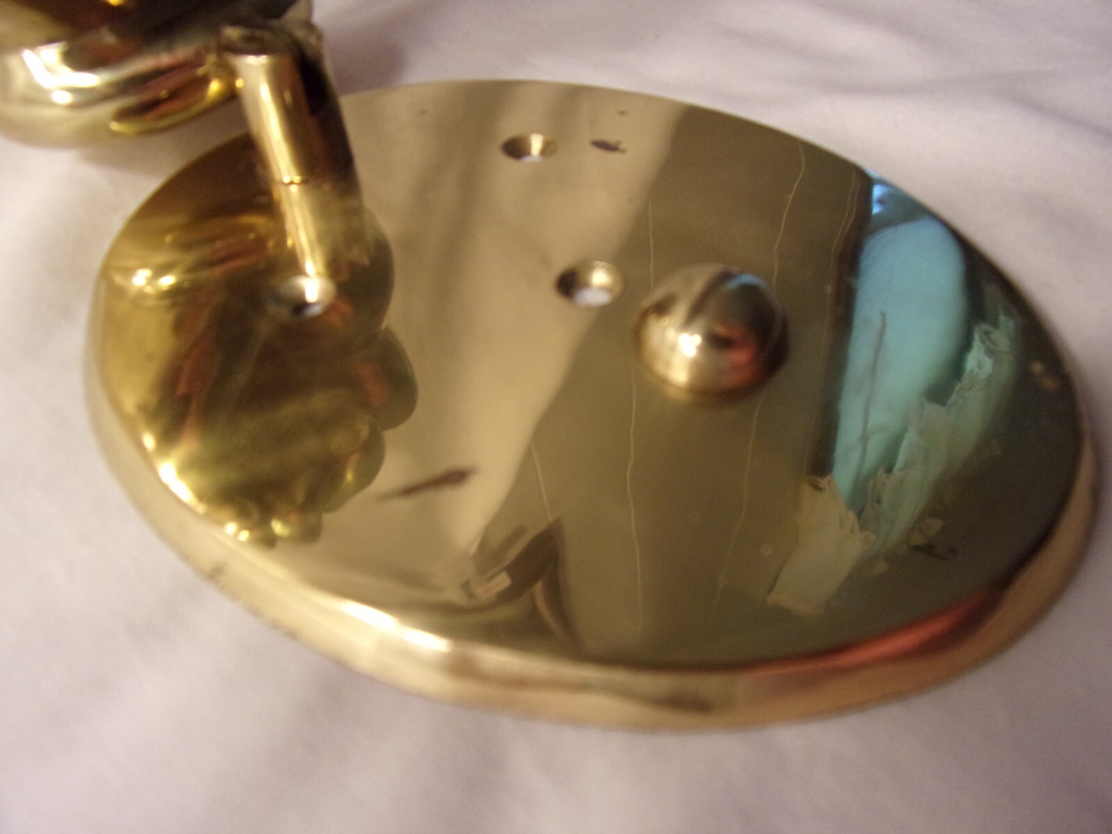 RARE! Vintage Disney Mickey Mouse The Golden Glove Solid Brass Door