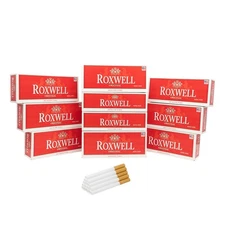 Roxwell Cigarette Tubes King Size Original Red RYO Filter Tubes 10 Box of 200 Ct