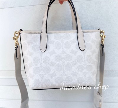 NWT Coach City Mini Tote Bag In Signature Canvas- CW032 | eBay