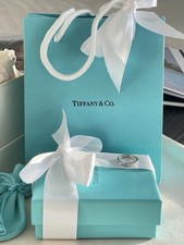 Tiffany & Co. Band Ring with Diamonds Platinum size 4 NEW $3000