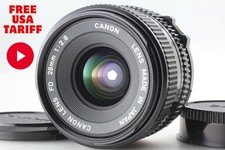  MINT Canon New FD NFD 28mm F2.8 MF Wide Angle Lens For A-1 AE-1 F-1 From JAPAN