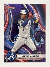 2024 Bowmans Best Purple Mojo Refractor /250 Ozzie Albies Atlanta Braves