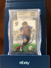 LIONEL MESSI 2004 PANINI MEGA CRACKS BARCA CAMPIO #62 PSA 6 ROOKIE RC Not graded