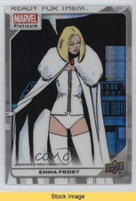 2023 Upper Deck Marvel Platinum High Series White Rainbow Emma Frost #117 READ