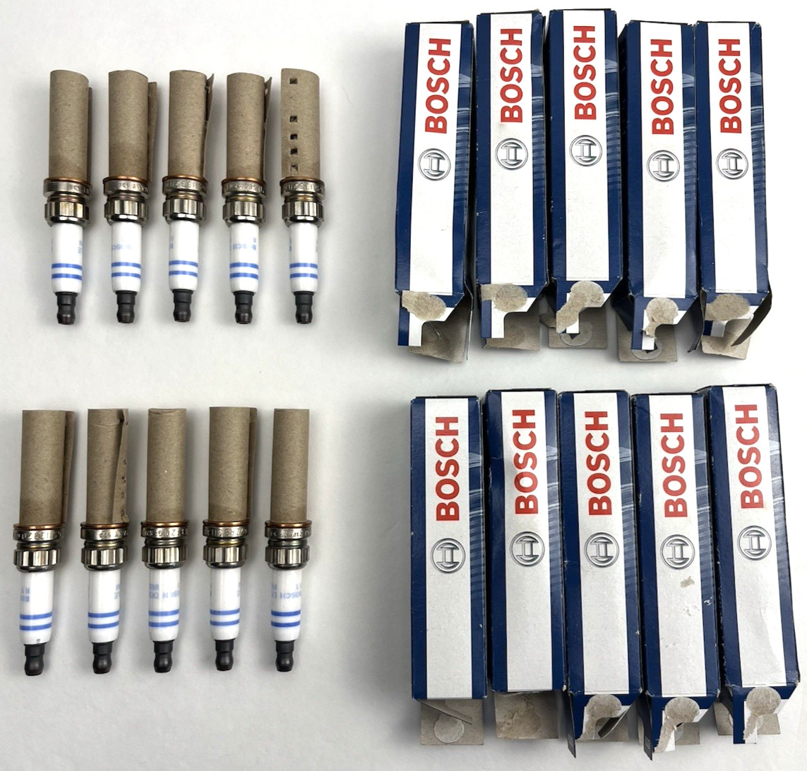 New 10-pk Bosch ZR6SII3320 Double Iridium Spark Plug 0242140521