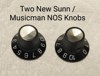 ROGAN Black WitchHat KNOBS 0-10 for Vintage Amplifier Music Man - Sunn - Gibson
