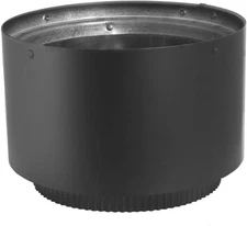 DuraVent 6DVL-AD 6 in Double Wall Air Insulated Stove Top Adapter Black