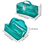 Byootique Portable Makeup Bag Water-resistant Organizer Travel Daily Use, Green — photo 6