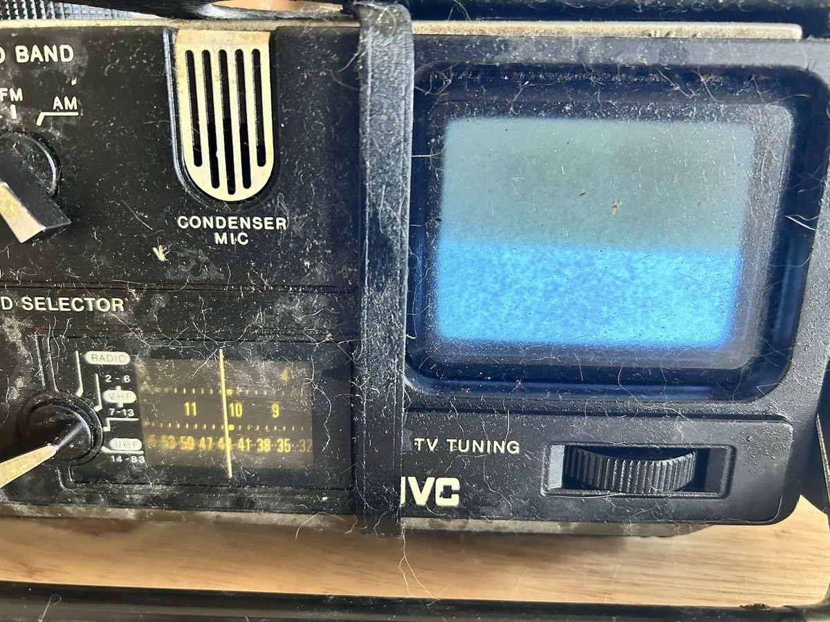 🔥Vintage radio TV Cassette Recorder Portable JVC 3060 CQ Boom Box