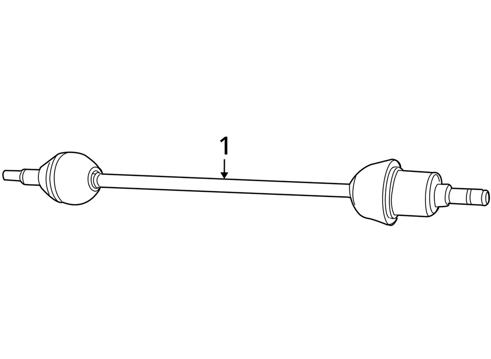 Dodge Grand Caravan 2011-2020 eje pasajero delantero CV C/V AU6RE Foto 3 de 3